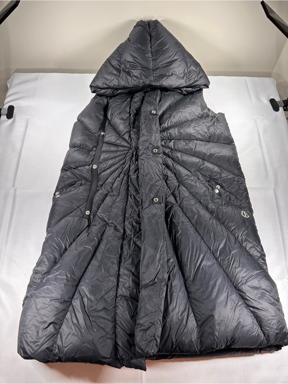 Moncler x Rick Owens FW20 Porterville Down Gilet Vest Black 3 L